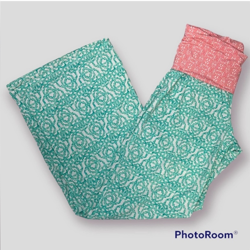 CABANA Life Teal Beach Pants Women's Size S Wide Leg Stretch UPF 50+ Protection